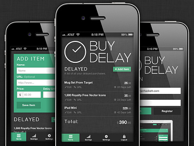 BuyDelay Mobile Screenshots