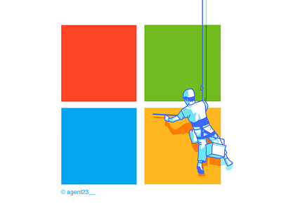 Cleaning Microsoft Windows by Seyi 'Goke on Dribbble