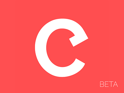 Combust Beta — Logo beta clean combust favicon icon logo minimal pastel red social web white