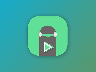 DailyUI #005 - App Icon appicon dailyui design green icon player skate ui uidesign