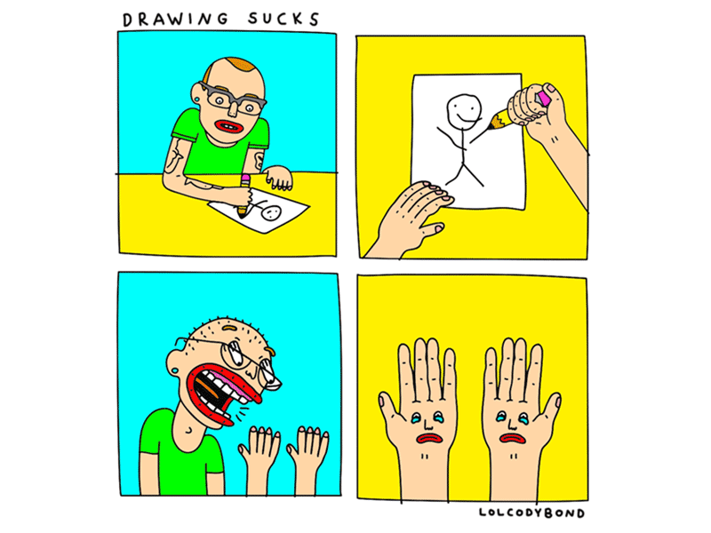 Drawing Sucks Comic animated comic comic drawing drawing sucks