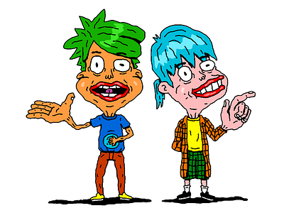 Kablam! 90s cartoons character design illustration kablam nickelodeon