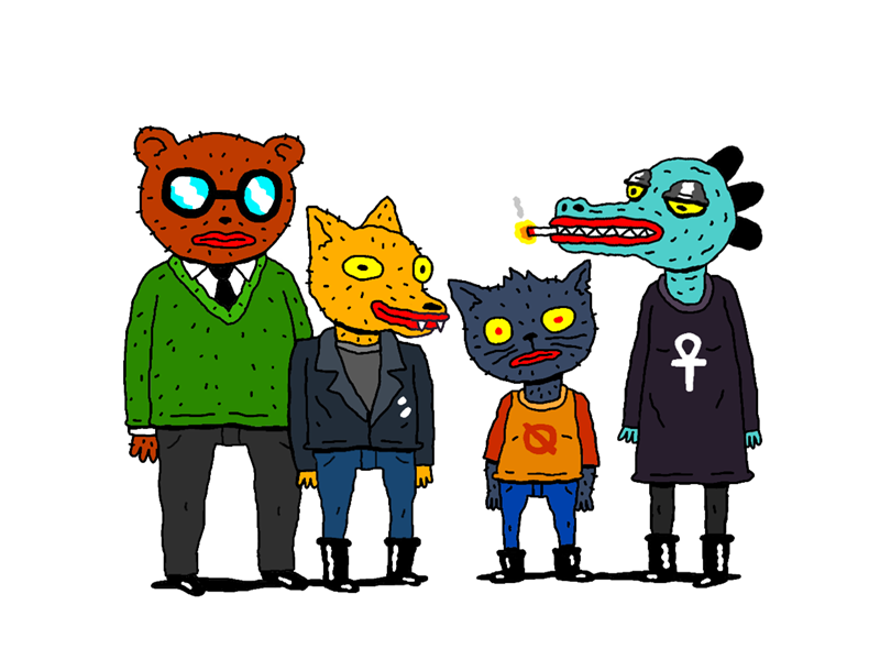 night in the woods characters 3d