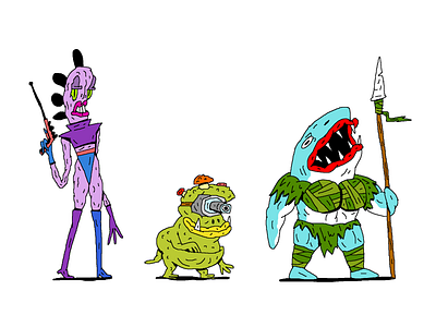 Top Secret Comic Book Character Designs aliens character design comic comic art outer space
