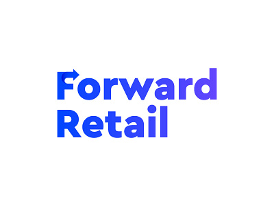 Forward Retail Logo branding design logo type typography