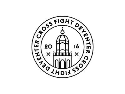 Deventer Cross Fight Logo branding coach deventer fight fitness logo