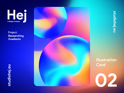 Hej - Illustration Card 02 colors experimental gradients illustration card series vivid