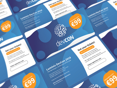 DevCon '19 - Voucher Design branding bubbles converance design developers discount event graphic design lava tech typography voucher