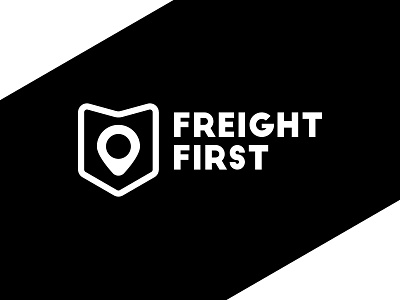 Logo Challenge Day 4 - Freight First branding design freight illustration location logo safety shield transport typography