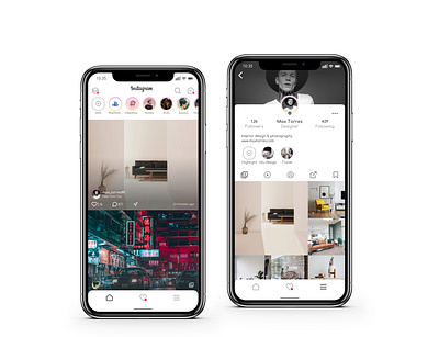 Instagram concept app app design application concept instagram interface interface design mobile social ui ux visual