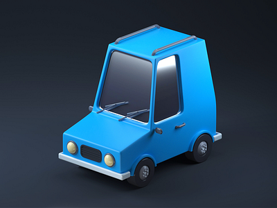 Car. Study 3D 3d blue c4d car octane photoshop study