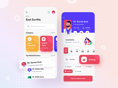 Doctor Consultation App by Mosharraf Mamun for Prelook Studio on Dribbble