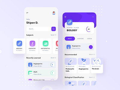 e Education App by Mosharraf Mamun for Prelook Studio on Dribbble