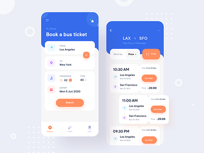 bus ticket designs themes templates and downloadable graphic elements on dribbble