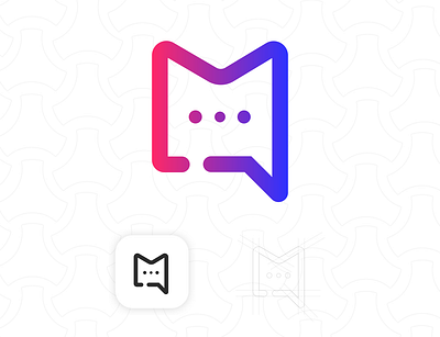 Meow texting app logo app art design graphic design icon illustration illustrator logo minimal vector