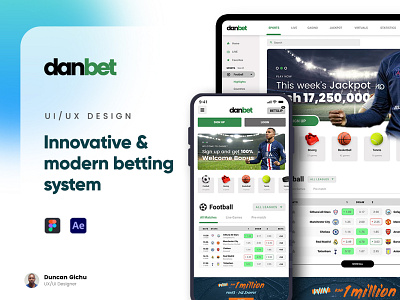 Innovative and modern betting system v2 app betting casino clean daily ui dark football sports statistics ui ux