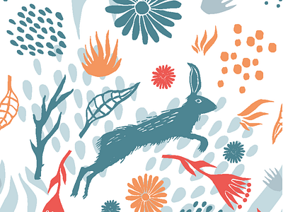 Patterndesign - Hare and nature