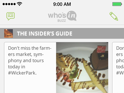 Who's In "Buzz" iOS 7 Redesign