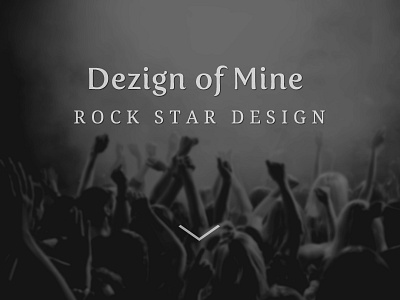 Dezign Of Mine Site design music photography responsive typography ui ui design web design