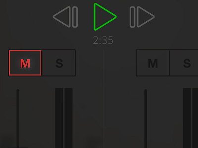 Ghost Trax Mixer app design ios ipad ipad design mixer music music player player ui ui design