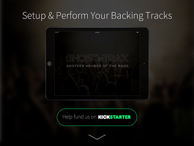 Ghost Trax Landing Page