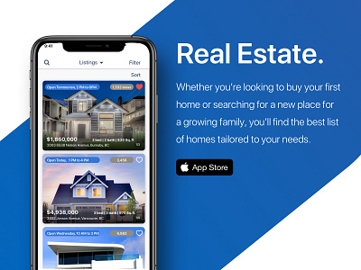 Real Estate App app design ui ux