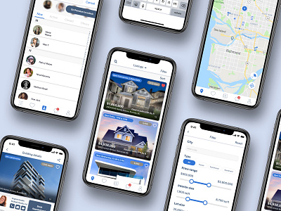 Real Estate App Showcase app ui ux