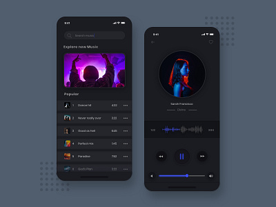 Music App by Vahid Motta on Dribbble