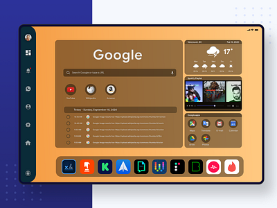 Tablet dashboard design ui ux web