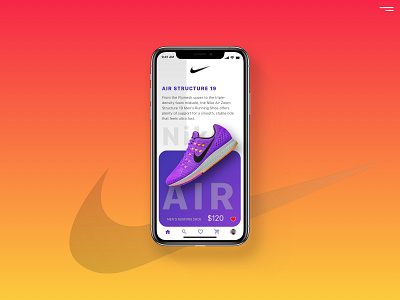 Nike App design ui