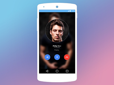 Chat App Design | Calling Interface | Material android application apps interface caller interface illustration icon inspiration material design minimal design mobile profile uiux user experience