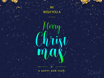 Merry Christmas! bell christmas color happy new year illustration merry christmas! snow typography ux