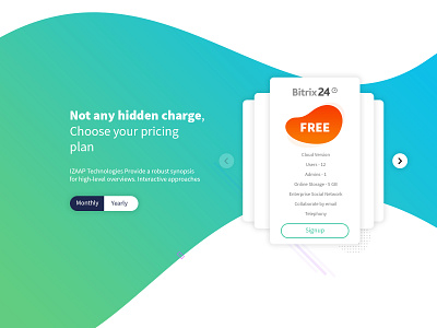 Dribbble Presentation 24 bitrix free inspiration minimal design pricing plan sliders ui ux