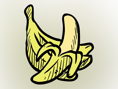 Banana banana icon illustration yellow