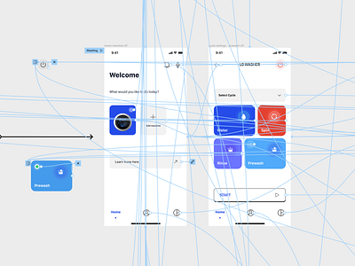 A washing app interaction