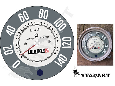 Vector graphic - speedometer