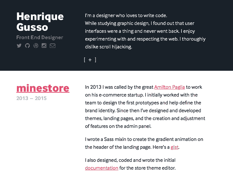 π NEW SITE π interface personal front-end gif animation bounce css html web portfolio website site