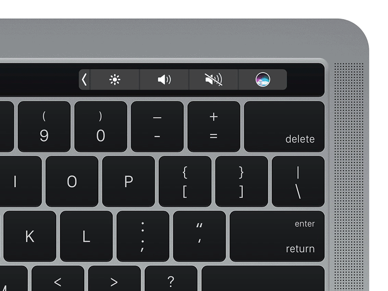 Touch Bar with Brightness Control