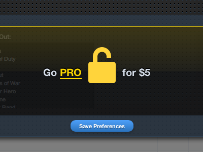 Go PRO for $5 gamerlist interface pro ui web
