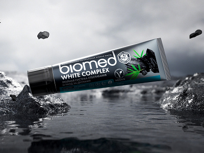 Biomed toothpast animation preview 3d animation brand branding c4d composition design illustration logo material motion graphics redshift render smm
