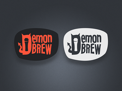 Demon Brew logo beer branding brew demon identity logo