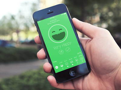 Moodaily app app design happy ios iphone mood moodaily moods sad ui uidesign