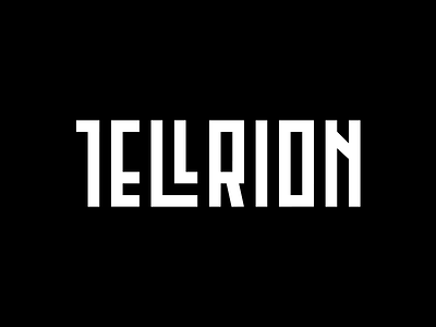 Tellrion brand branding design identity lettering logo mark typography