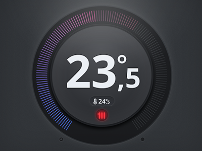 Thermostat App android app interface temperature thermostat ui