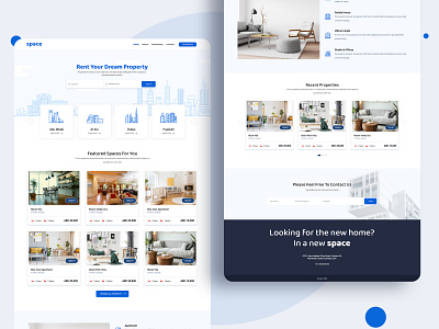 Real Estate Property Landing Page building design landing page minimal modern properties property property listing real estate realestate ui web design website