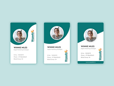 Employee ID card employee id employee id mockup id card id card design id card mockup identity card design illustration minimal design minimal id card mockups modern simple id card wazeefa wazeefa1