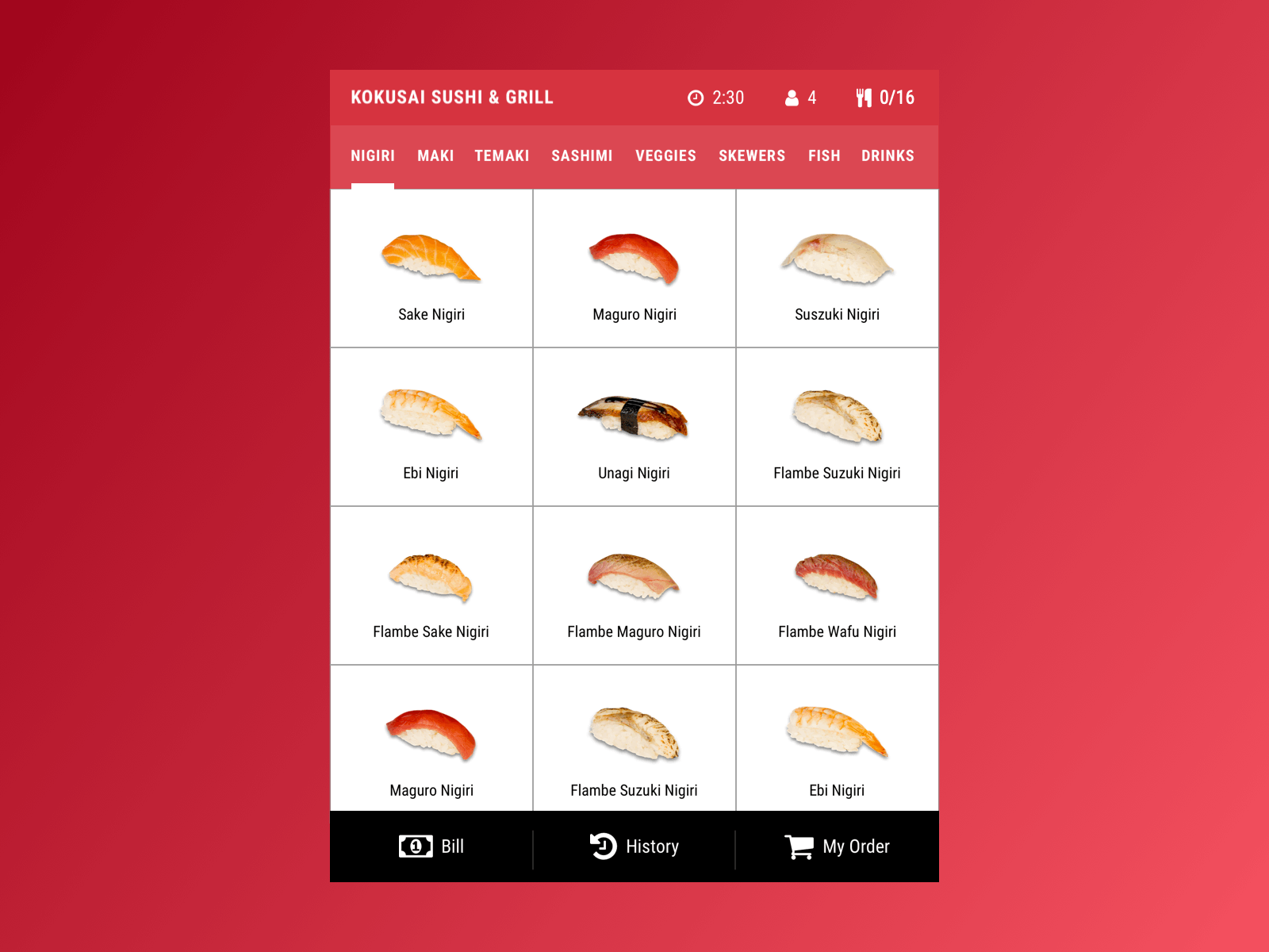 Sushi App Animation