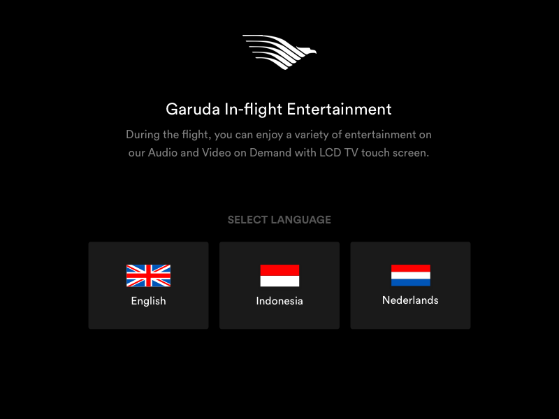 Garuda In-flight Entertainment 2/2 animation garuda principle for mac ui design ux design visual design