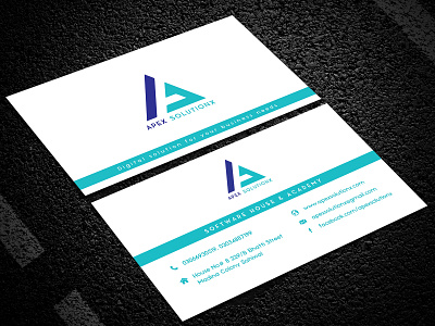 Apex Solutionx Software House brand design brand identity branding branding design business card design businesscard design double side card dribbble fiverr free freelancer letterhead letterpad single card softwarehouse stamped stationery stationery design upwork