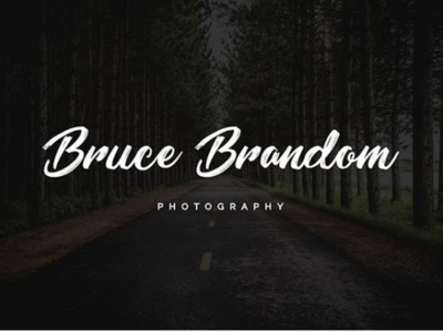 Bruce Brandom photograhy branding brand identity designs freelancing luxury logo custom logo vintage retro handmade handwritten minimalist minimal signature logo design logo dribbble 99designs upwork fiverr